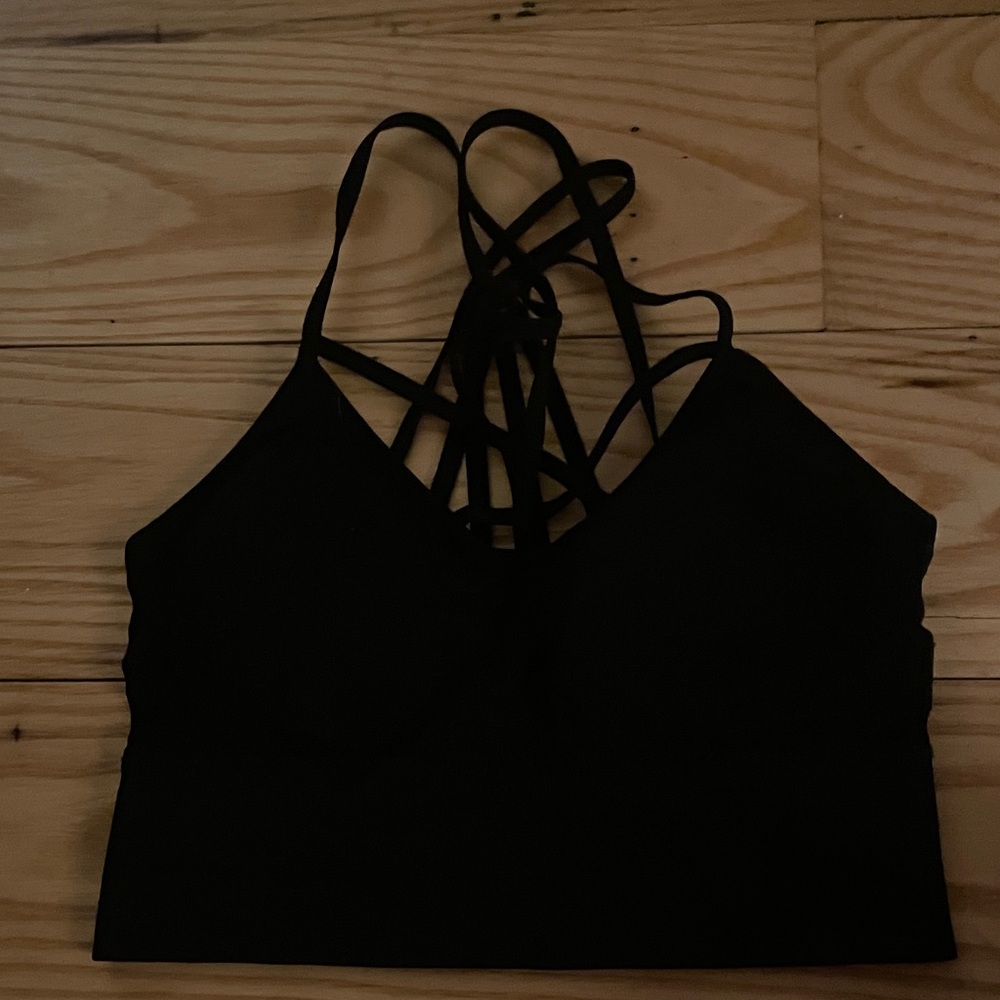 Strappy Black Bralette